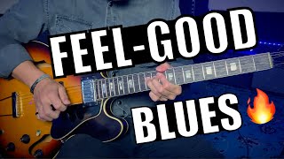 Feel-Good Reggae Blues Guitar Backing Track (A)