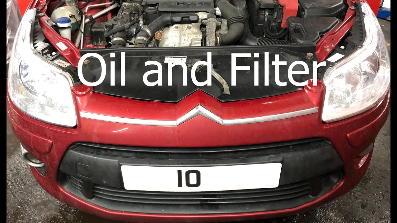 Citroen C4 1.6 Hdi How To Change Oil And Filter Service Diy - Youtube