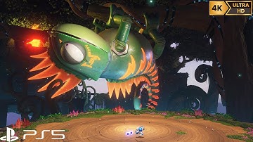 Astro Bot Chameleon (Mecha Leon) Boss Fight - PS5 [4K 60FPS]