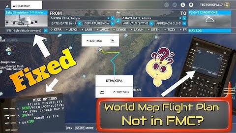 Msfs2020*World Map Sync w/FMC FIX (Salty 747)* & some other MUST See settings!