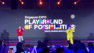Fly Hosts Irene Ang, Shane Mardjuki, Andrew Lua - Expo 25Th Anniversary Brand Launch