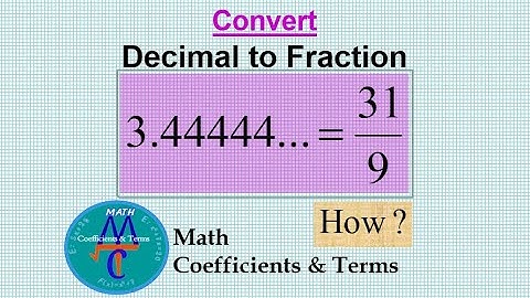Convert Decimals (repeated) to Fractions (Additional solved Questions)
