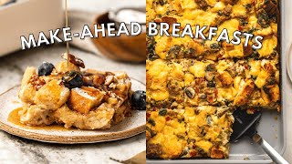 make-ahead holiday (or any day!) breakfast recipes | vegan