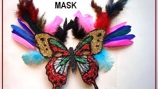 MARDI GRAS MASK, diy, how to make a handmade carnival mask