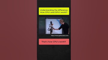 CPU vs. GPU #pythonshot #ai #cpu #gpu #machinelearning #shorts