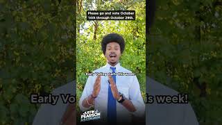Early Voting Starts This Week - Rep. Justin J. Pearson