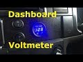Fitting a Voltmeter in the Dash
