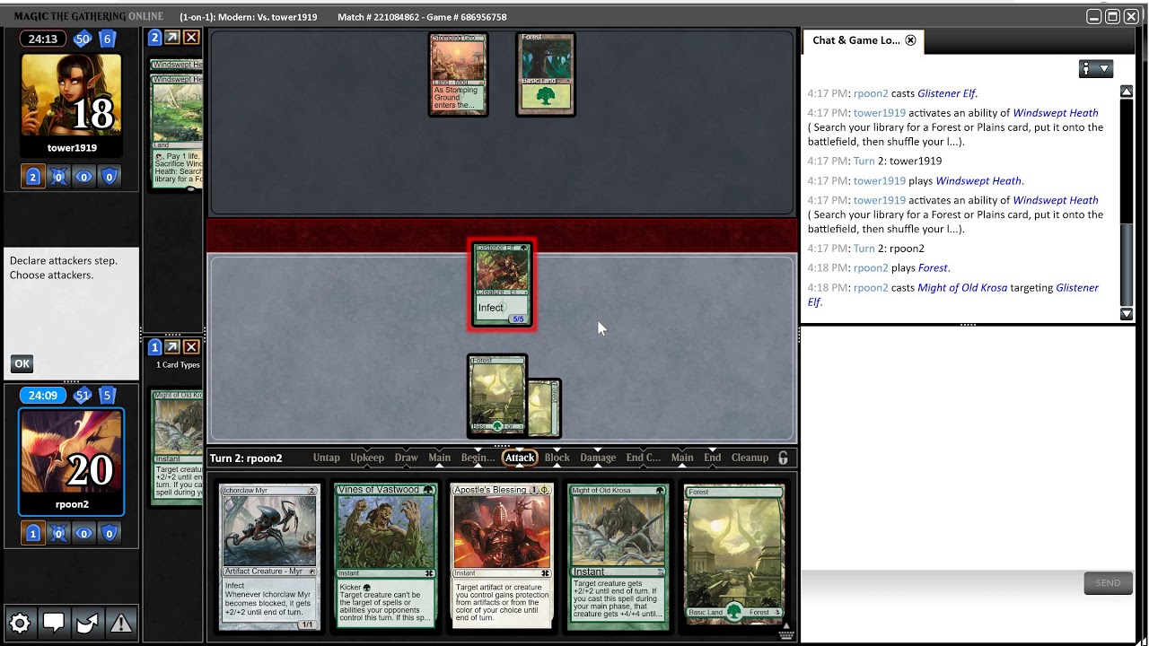 Watch $1 Green Infect VS $500 Tooth and Nail (MTGO Modern) on YouTube Watch $1 Green Infect VS $500 Tooth and Nail (MTGO Modern) on YouTube