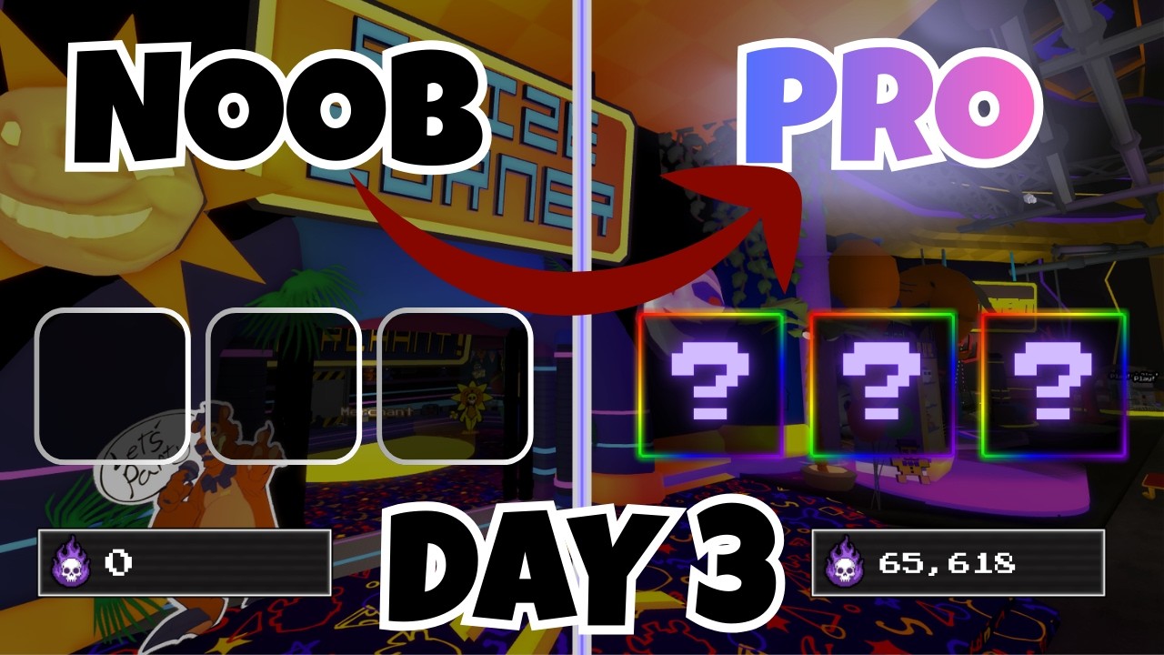 NOOB TO PRO FIVE NIGHTS TOWER DEFENSE DAY 3 (GETTING STRONGER)