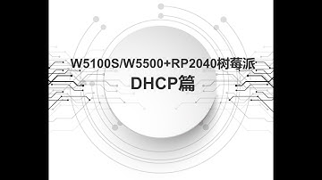 [Eng] W5100S / W5500 DHCP communication (Mircopython)