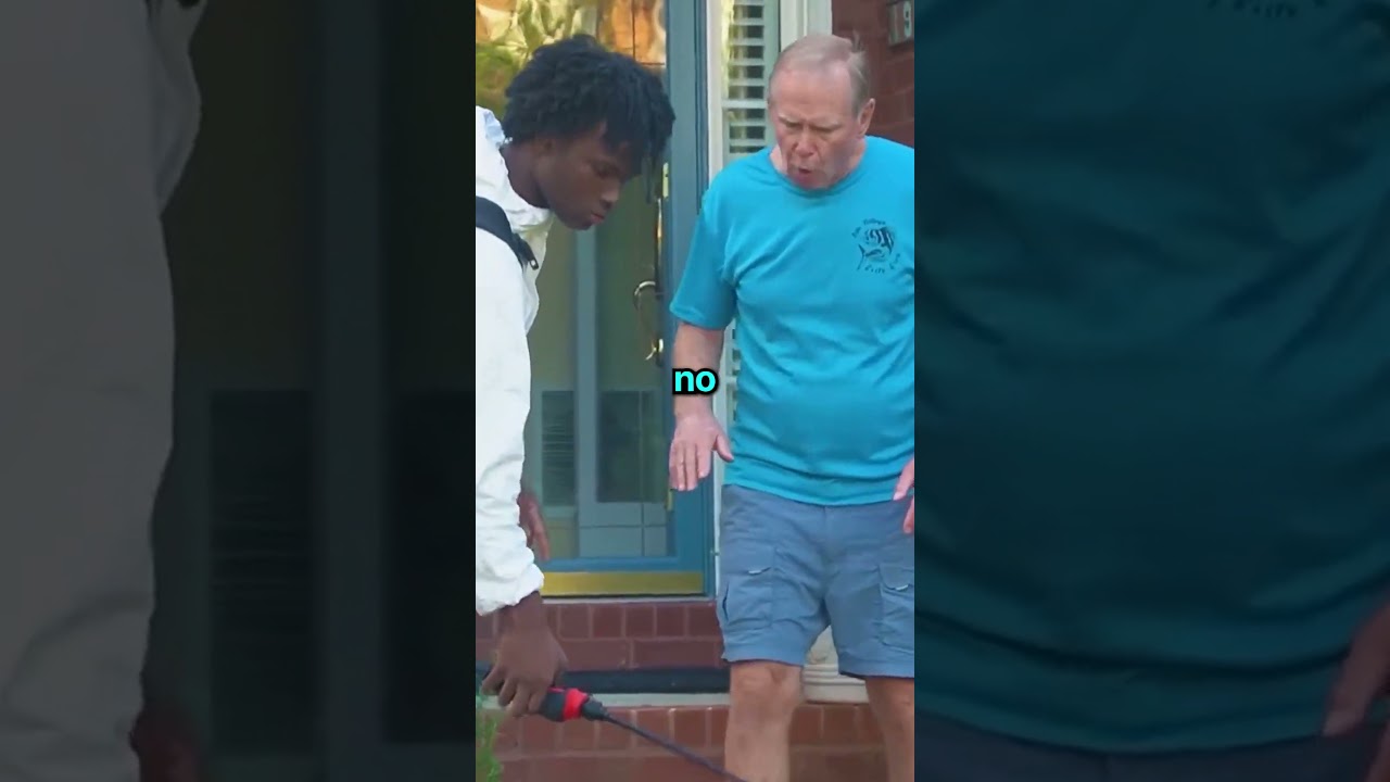 Spraying Water on People's Gardens but Saying It's Weed Killer🤬😂 #prank