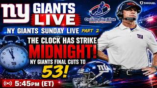 NY Giants FINAL CUTS Full LIVE COVERAGE! Team Harbaugh is HERE! Part 2 | Live 5:45pm