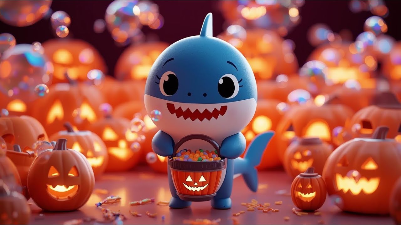 Baby Shark Dance Halloween Candy Hunt 🎃🦈 Fun Kids Songs & Dance 