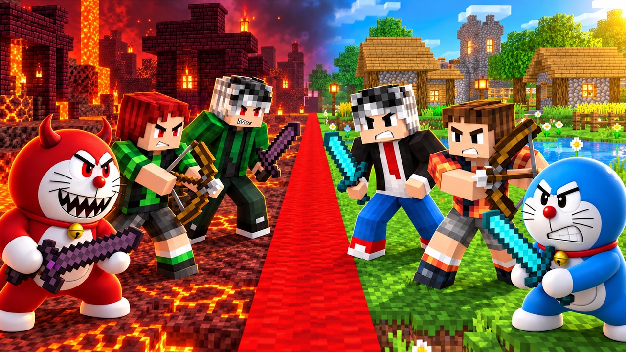 Kötü İkizlerimiz Köyü Böldü - Minecraft