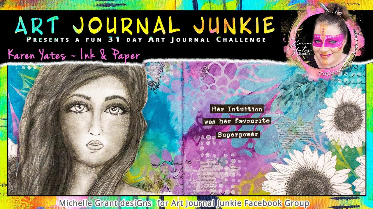 Art Journal Junkie Challenge Superpower YouTube