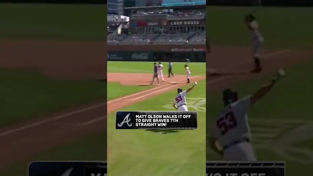 Braves stay red hot!! 🔥 #braves #walkoff #win #baseball #mlb