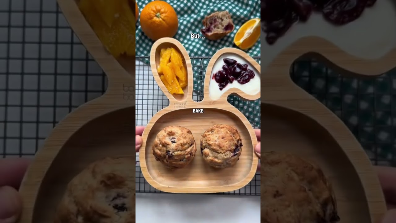 Cherry & Orange Muffins | Baby Led Weaning Recipes | BLW Recipes 