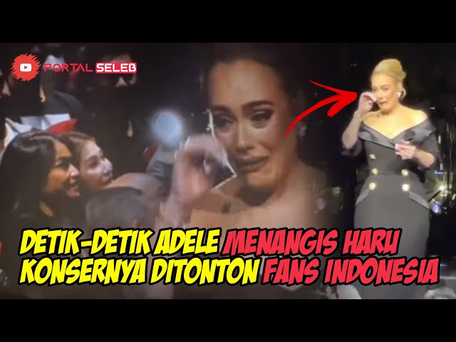 PECAH TANGIS ADELE TERHARU KONSERNYA DITONTON FANS INDONESIA DI LAS VEGAS class=