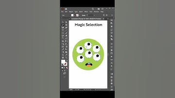 Magic Selection use the Magic Wand Tool in Adobe Illustrator #shorts
