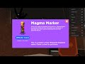 How to get magma marker