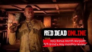 HOLY BONUS MONTH WARPATH! #reddeadonline #RDO #freeaim #tips #tricks #comedian #VoiceActor #goodvibe