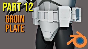 How to Make Clone Trooper Armor in Blender | Part 12 | Front Groin Plate