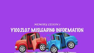 A-Level Psychology (AQA) - Eyewitness Testimony and Misleading Information