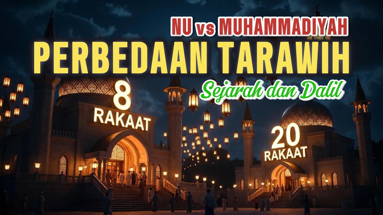 NU vs Muhammadiyah: Perbedaan Tarawih 8 dan 20 Rakaat, Sejarah, Dalil, dan Penjelasan Ulama