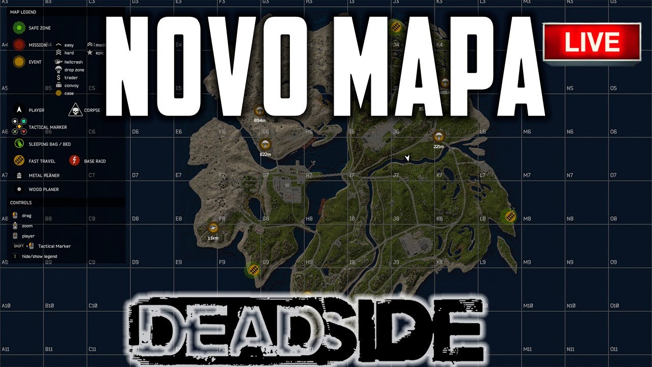 🎬 🎥 🔴 MAPA NOVO DO DEADSIDE PROMETE VAMOS TESTAR | Deadside - YouTube