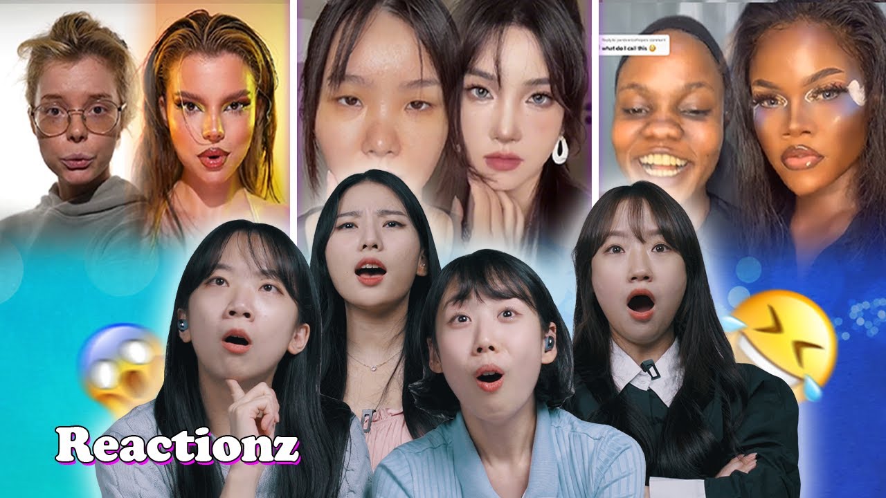 Koreans React To Makeup Transition Videos In Western And Eastern | 𝙊𝙎𝙎𝘾