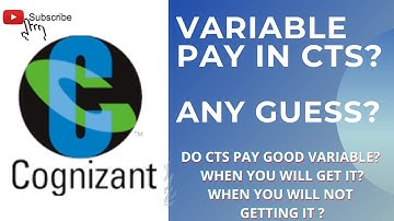 CTS Variable In CTC | When You Will Get Your Variable | How Much Variable Do Cognizant Give | CTS