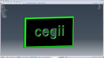 TEXT 3D IN CATIA V5 (text 2d to 3d) - TEXT 3D W CATII