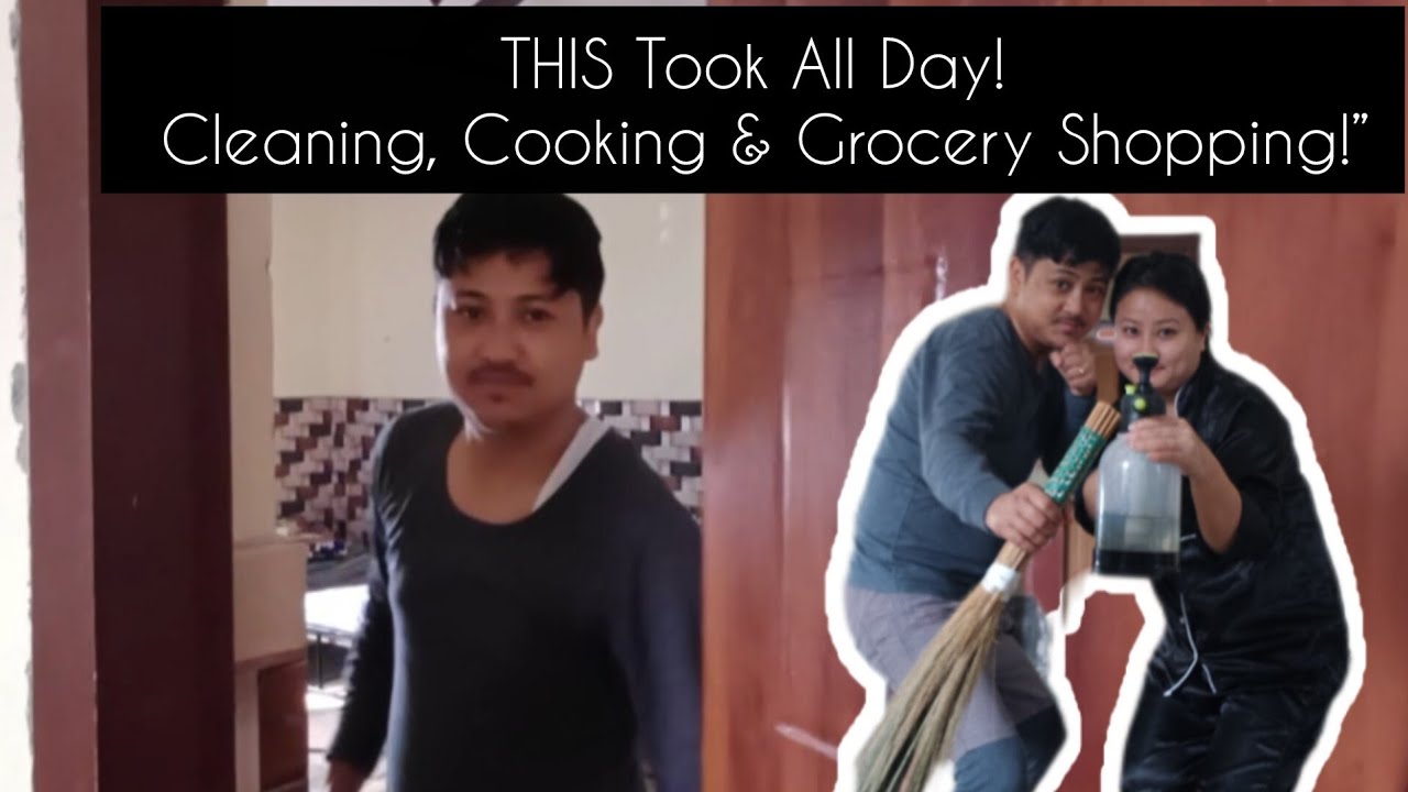 На это ушёл весь день! Уборка, готовка и поход за продуктами!