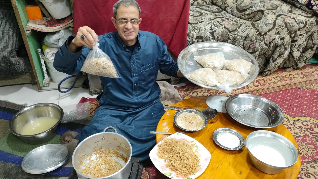 60سنه خبره في صناعه الشعريه البلدي بطريقه جدتي بطعم وريحه زمان