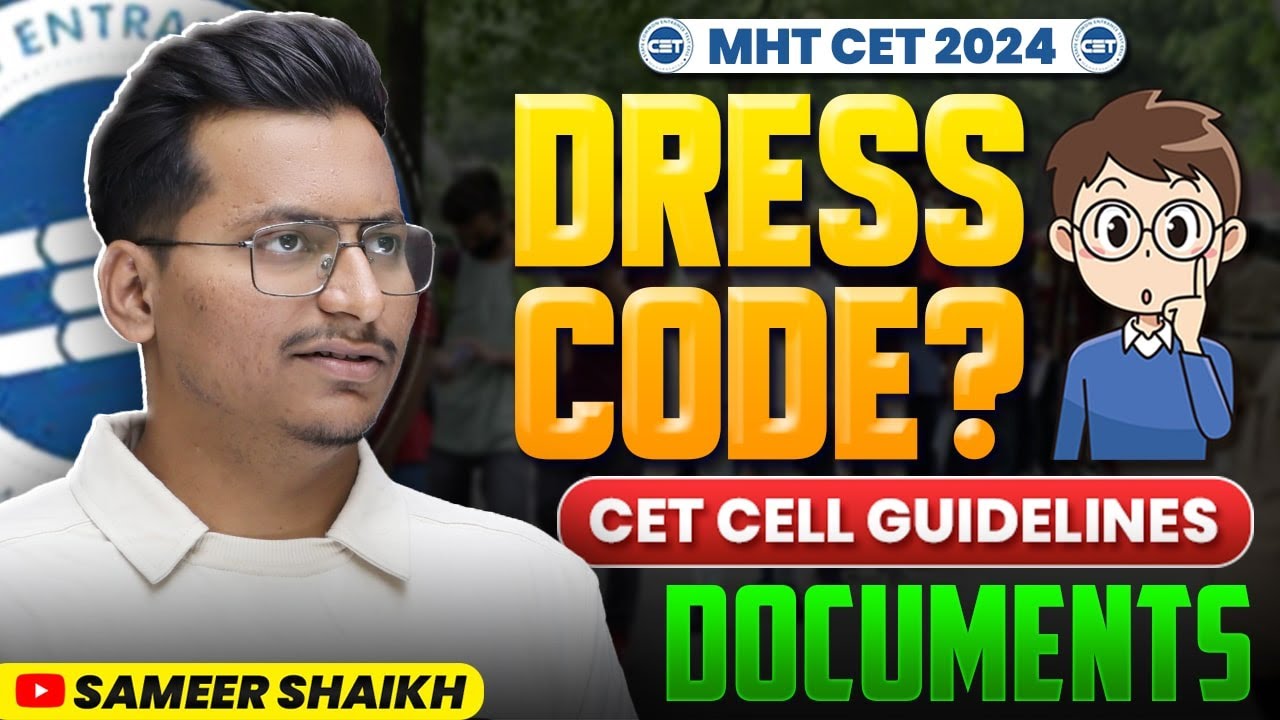 Important Update🚨CET CELL GUIDELINES for MHT CET EXAMDress Code for