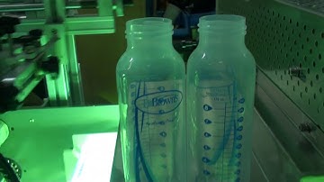 Baby bottle fully auto screen printing machine with UV drying