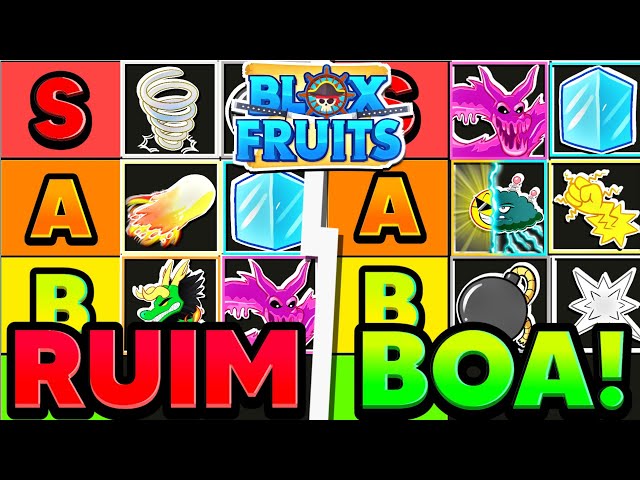 TIER LIST DAS MELHORES FRUTAS DA ATUALIZAÇÃO 17 DO BLOX FRUITS !! (MUITO  FORTES) 