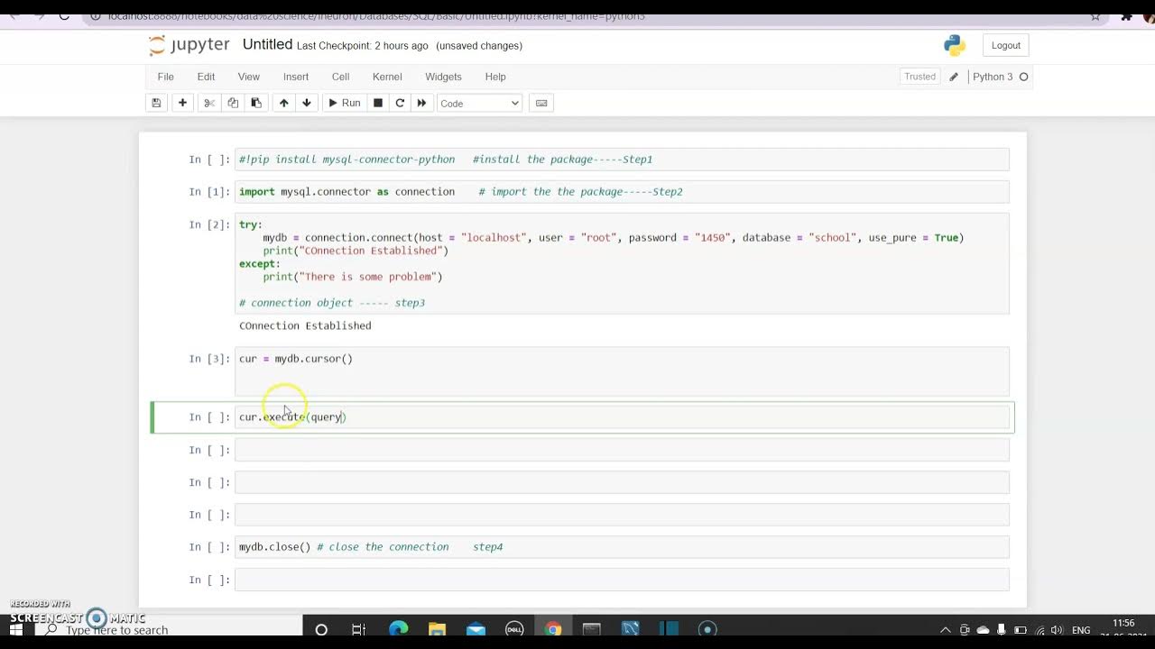 How to Create Table in MYSQL using Python? - YouTube