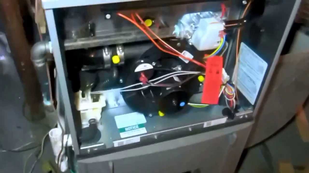 HVAC: bryant 80+gas furnace replacement to Ruud 90+furnace - YouTube