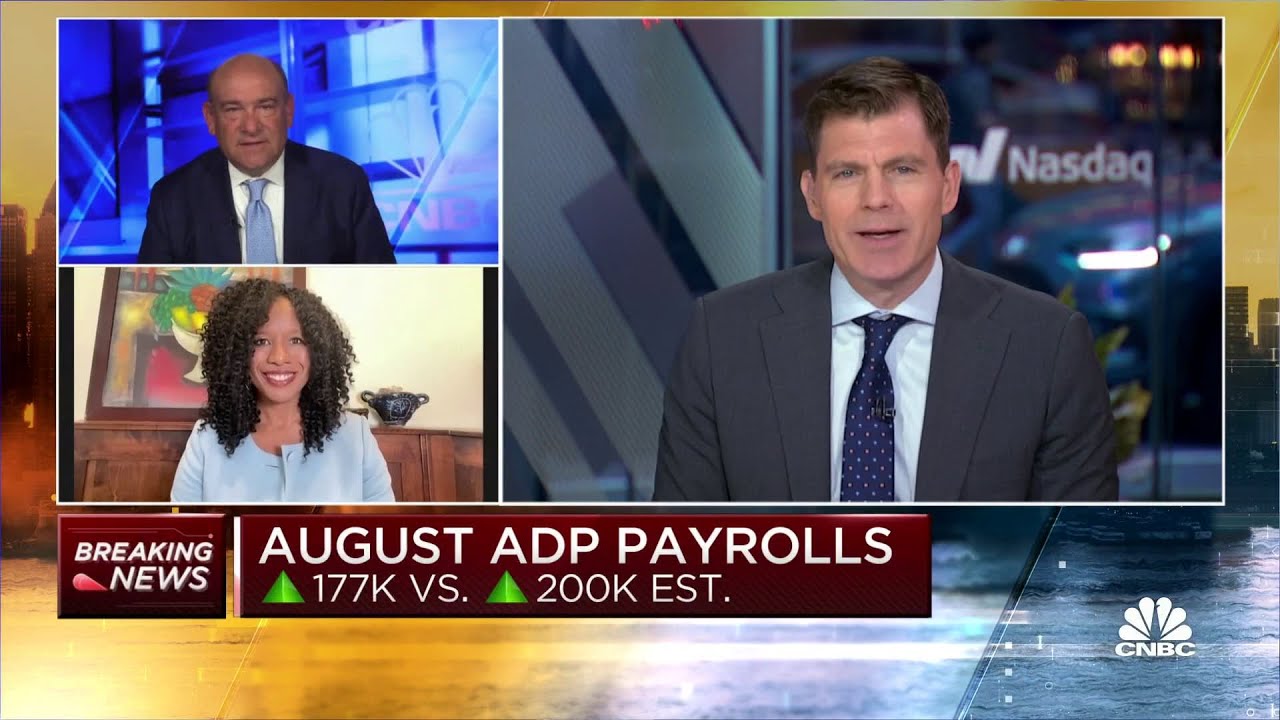 You are currently viewing U.S. job growth slowed sharply to 177000 in August below expectations ADP says – CNBC Television