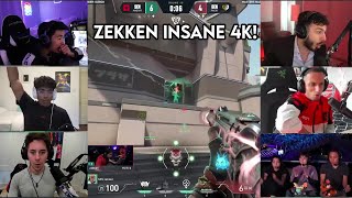 Valorant Community Reacts To Sen Zekken CRAZY 4K Against GEN.G In VCT