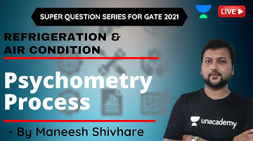 L11 | Psychometry Process | Refrigeration & Air Condition | GATE/ESE 2021 | Maneesh Shivare