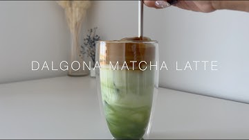 ASMR |Dalgona Matcha Latte | The Perfect Combo