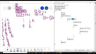 C Lecture 14 part 2: more programs on display patterns using loops
