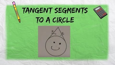 Tangent Segments to a Circle-MooMooMath