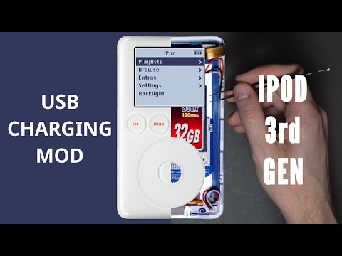 Ipod Classic 3rd gen: USB Charging Modification