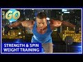 Strength &amp; Spin Weight Training Workout: BeFiT GO- 20 Min