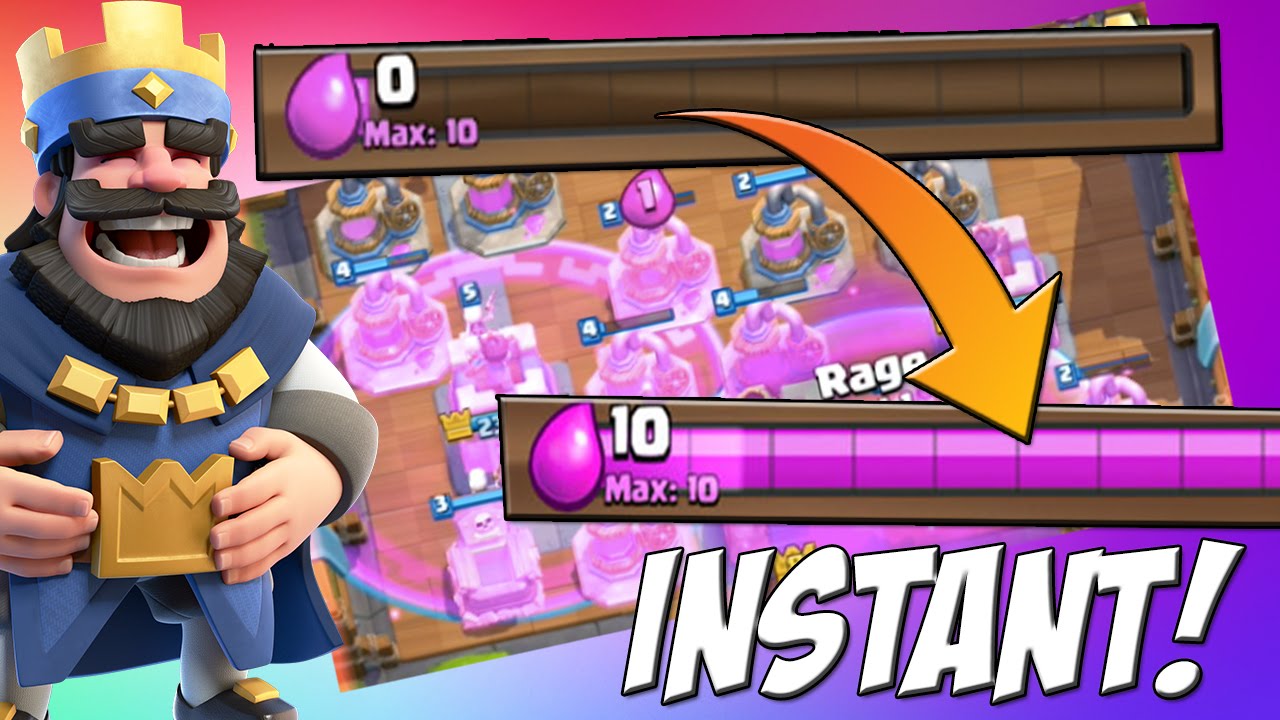 UNLIMITED ELIXIR?! HOW TO GET INSTANT ELIXIR - Clash Royale - 