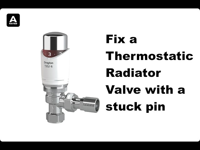 How to Repair a Thermostatic Radiator Valve (TRV) not working with a pin stuck