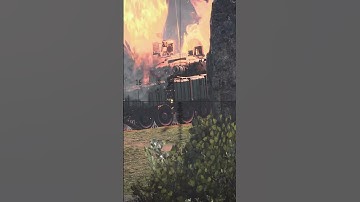 Leopard 2A6 destroy T72B3 ammo rack cinematic#warthundercinematic #leopard2a6 #leopard2a5 #leopard